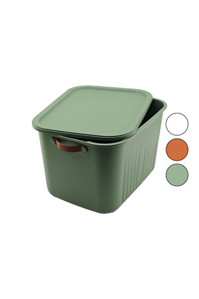 Genel Markalar OM-0664 Organizer Kapaklı Kutu 20LT 40 X 30 X 25CM Yan Kulplu ...