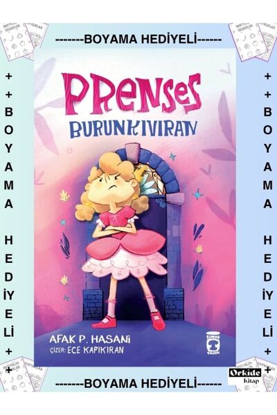 Timaş Yayınları Boyamalı- 2. 3. 4. Sınıf - Prenses Burun Kıvıran , Afak P. Ha...