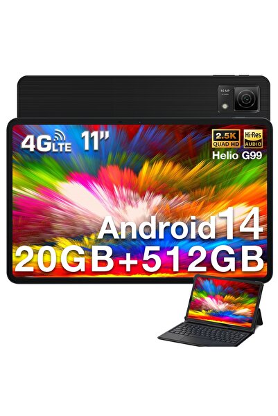 Doogee Tabletă T40 11 8/512 GB LTE Wi-Fi Negru