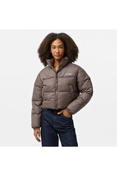 KARL KANI Sport Patch Crop Puffer Kadın Bej Ceket