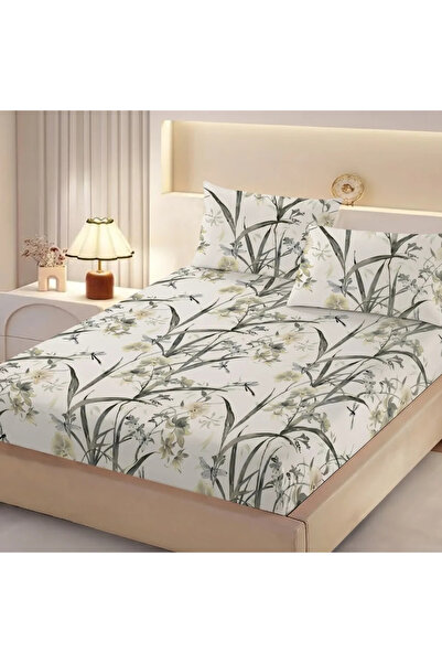 TextiLici Set Husă de pat cu elastic, FixOnBed, 160 x 200 cm, bumbac, 2 fete ...