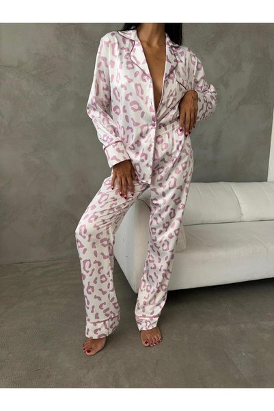 Jodtique Women's Tiger Patterned Pajamas with Hair Band