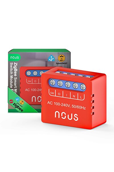 Nous Releu SMART B6Z Zigbee,1 canal, control aplicatie, compatibil Alexa Goog...