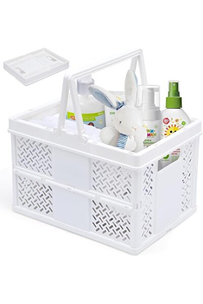 KASTWAVE Baby Shower Caddy, Portable Collapsible Basket, Organizer for Baby S...