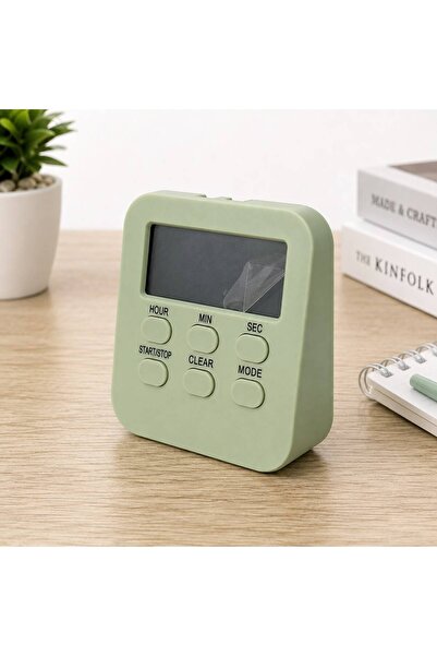 newnet Öğrenci Masaüstü Dijital Timer | Alarmlı Geri Sayım, Kronometre ve Saat Modu | Büyük LCD Ekran | Manyetik Zamanlayıcı-DOL288