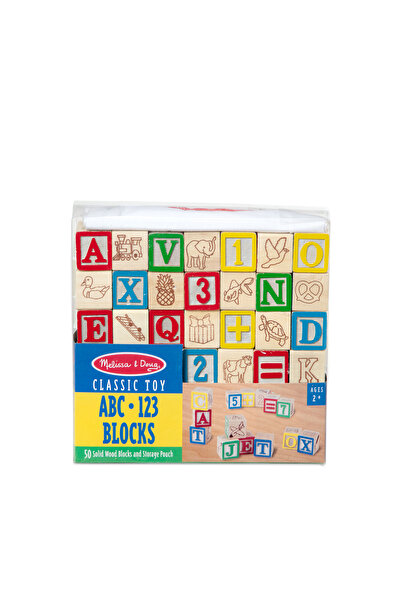 Melissa and Doug Wooden ABC/123 Blocks