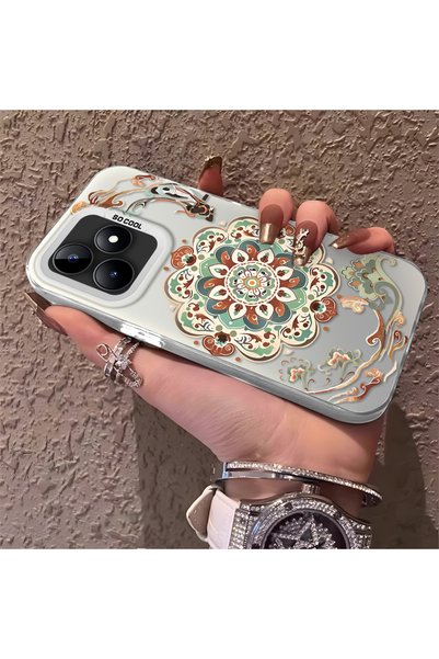 CHICASELUX Realme Note 50 Compatible Traditional Dunhuang Motif Silicone Phon...