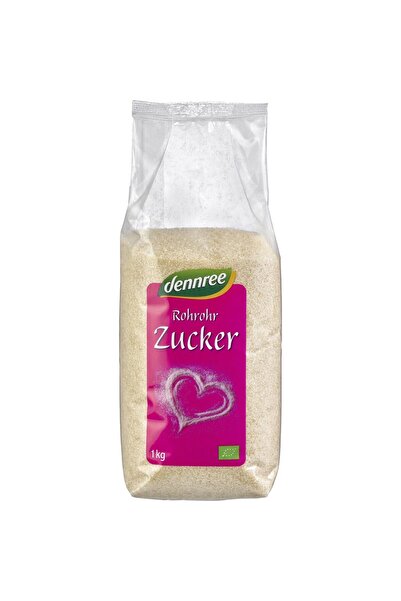 Dennree Zahăr crud organic din trestie de zahăr, 1kg