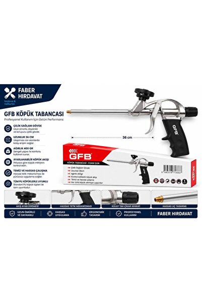 GFB Poliüretan Köpük Tabancası Çatı İzolasyon Boşluk Doldurma Yalıtım Uygulam...