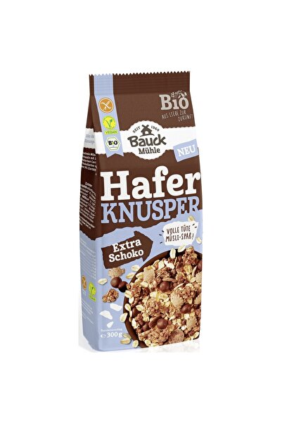Bauckhof Musli crocant cu ovaz si extra ciocolata fara gluten,