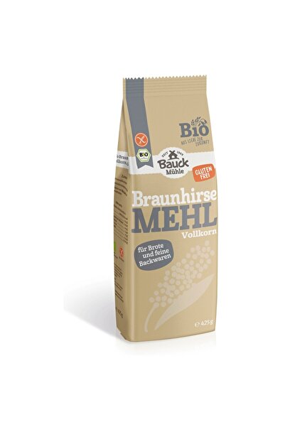 Bauckhof Făină integrală de mei brun, bio, fără gluten, 425g