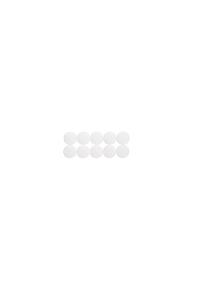 MAUL Round Shape Magnets, D24Mm, 0.60 Kg Force, 10 Pcs/Set, Solid - White