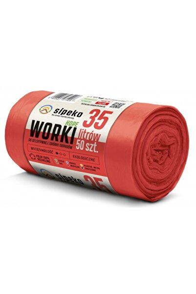 Sipeko HDPE standardní čisticí pytle, 35 l, 50 x 54 cm, 6 mikronů, 50 ks/role...
