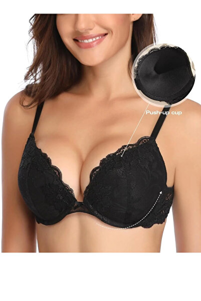 OEM Women’s Push-Up Bra, with Lace, Comfortable Padded Underwired Bra, Lifts ...
