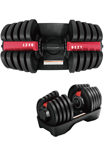 Bezt Premium Sports Ayarlanabilir Dambıl Seti 40kg (KIRMIZI)