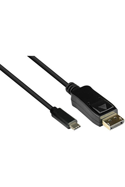 Good Connections Καλώδιο βίντεο USB Type-C Αρσενικό σε DisplayPort 60W PD Μαύ...