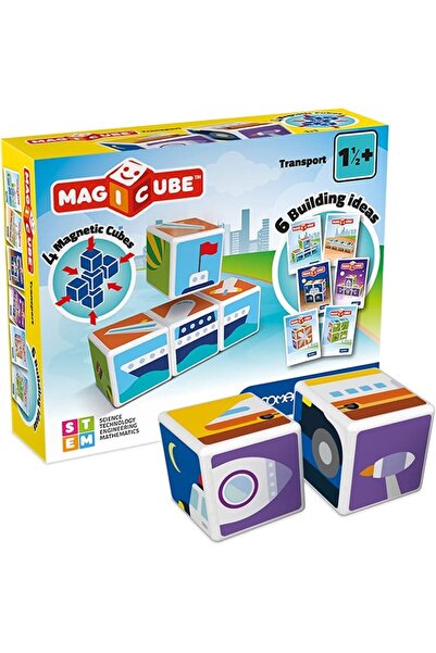 GEOMAG Magicube Printed Animal Friends + Cards, STEM & Educational Magnet Toy...