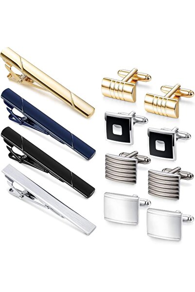 FIBO STEEL 4-8 Pairs Wedding Business Classic Cufflinks for Men Unique Cuffli...