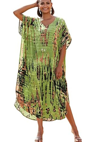 YouKD Summer Long Kaftan Bohemian Beach Kimono Swimsuit Cover Up Plus Size Dr...