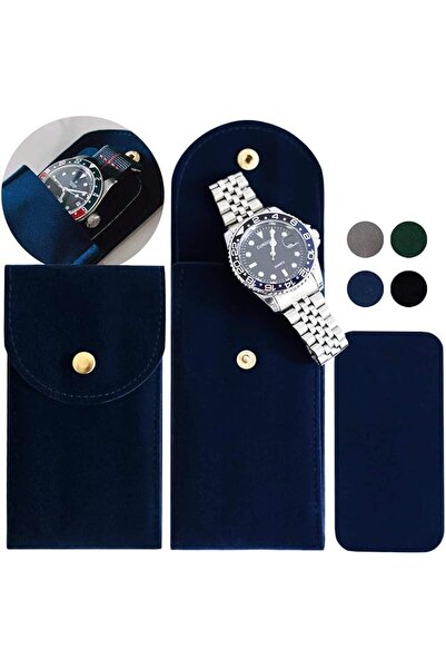 GENERAL 4 PCS Watch Travel Case for Men and Women Portable Velvet Watch Pouch...