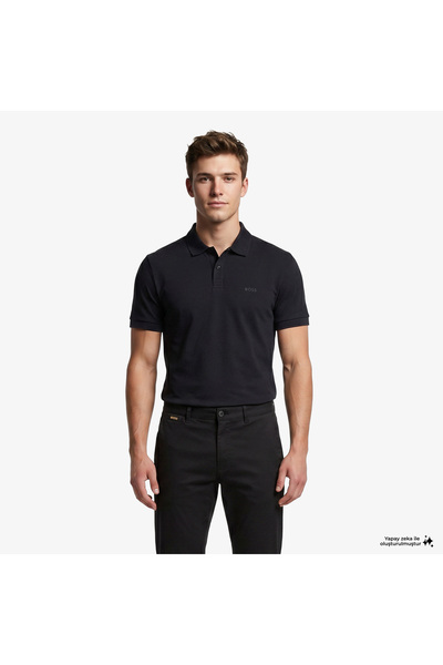 BOSS Paul Erkek Lacivert Polo