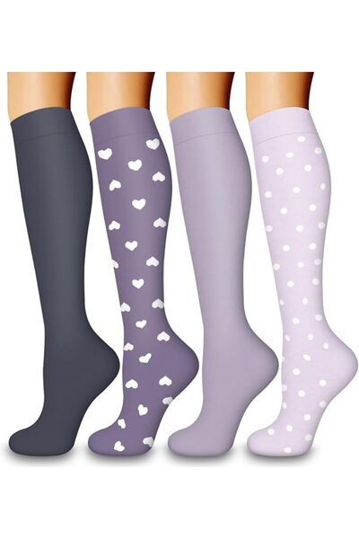 Bluemaple 4 Pack Leggings for Women Butt Lift High Waisted Tummy Control No S...