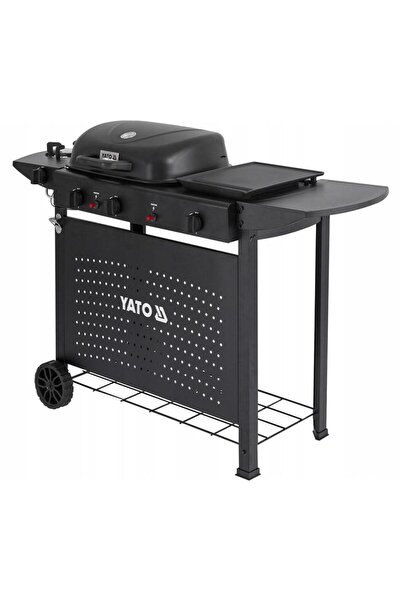 yato Asahi 3-in-1 Gas Grill 11 kW, Black