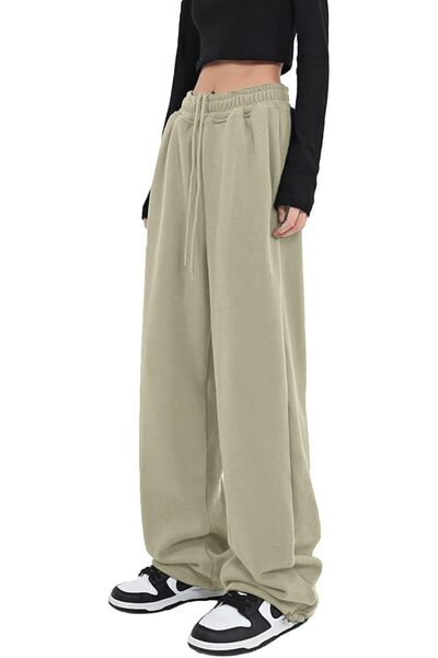 GENERAL Womens Wide Leg Sweatpants Casual Loose Yoga Pants Comfy Lounge Jogge...
