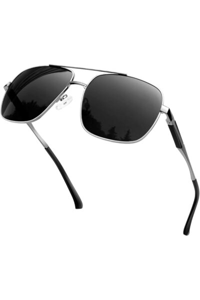 KANASTAL Metal Frame Sunglasses Military Style UV400 Polarized Sunglasses | D...