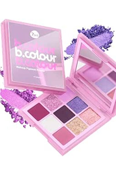 7DAYS B.Colour Eyeshadow Palette 9 Shades / 02 Midsummer Fairytale, 9 Pcs Х 1 G