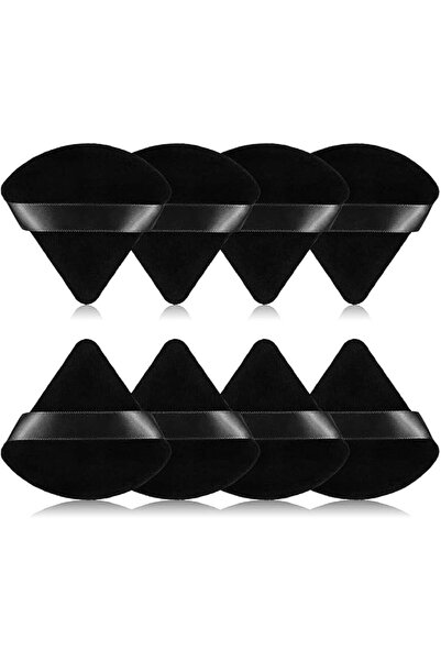 XINGBO Triangular Powder Puff Makeup Sponges 8Pcs-Beige&Black