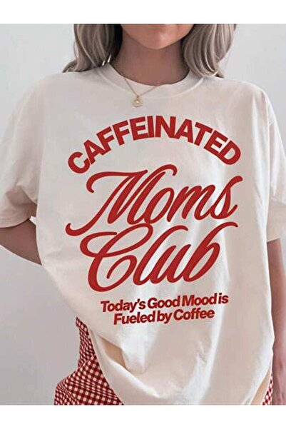 23ERVA Summer Outfit Women, Caffeinated Moms Club Funny Vintage T-Shirt, Loos...