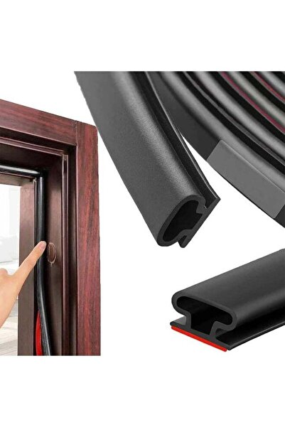 Arabest Door Weather Stripping,6M Self-Adhesive Rubber Insulation Seal Strip,...