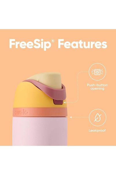 owala Free Sip Insulated Stainless Steel Sports Water Bottle with Straw Bpa Free Travel-Friendly from