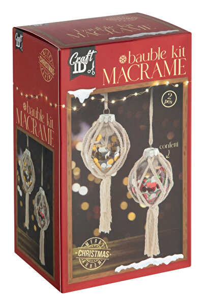MC Micostore Macrame decor GLOB 8cm Craciun Grafix