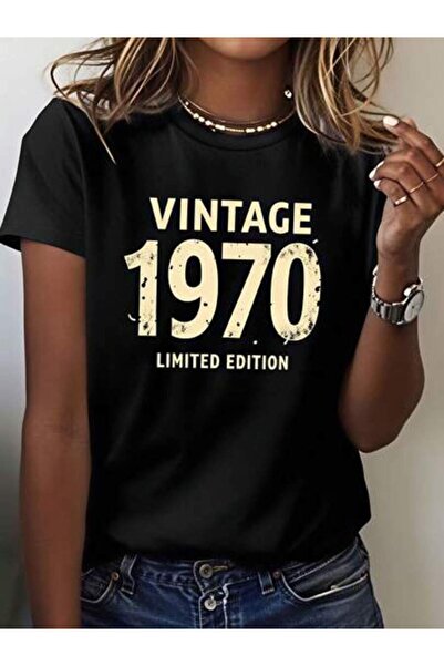 4Car Vintage 1970, Women's Limited Edition Design, Pure Cotton T-Shirt, Casua...