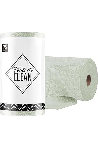 GENERAL Fantasticlean Microfiber Cleaning Cloth Roll -75 Pack, Tear Away Micr...