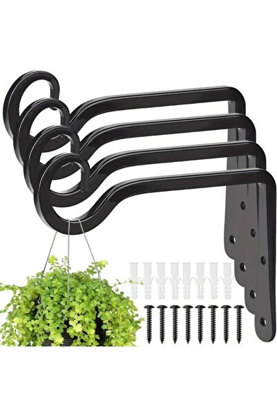 Morvena Picks Pachet de 4 umerase pentru plante | Cârlige de perete rezistent...