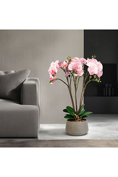 Alista Home Plantă artificială de orhidee roz de 58 cm, decor elegant și real...