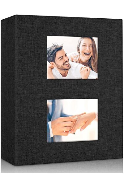 GENERAL Linen Photo Album 6x4, Small Photo Album holds 200 Pockets, Picture A...