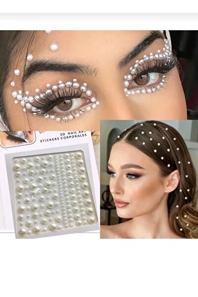 Kudi Oyuncak Vücut yüz Taşı Stickers Tırnak Makyaj taşı Yapışkan incili taşlar