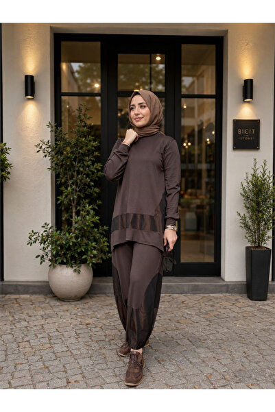 AlMarwah 202987 Kadın Paraşüt Detaylı Takım