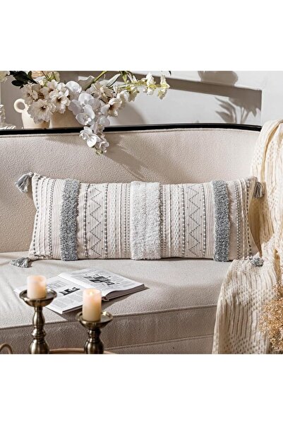 BlissBlush Decorative Lumbar Throw Pillow Cover 12x20 Rectangular Boho Accent...