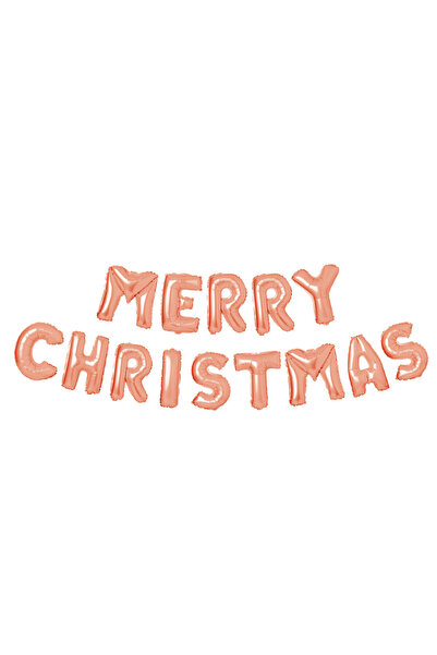 Alista Home 3D Χριστουγεννιάτικο Μπαλόνι  "Καλά Χριστούγεννα " από ροζ χρυσό ...