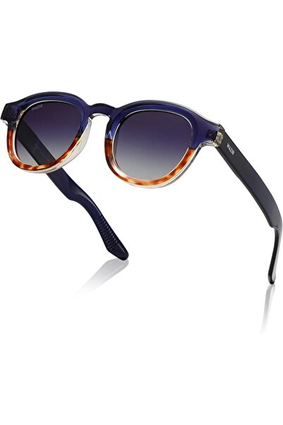 wazir Premium Retro Round Sunglasses For Men/Women, Polarized Sunglasses, 100...