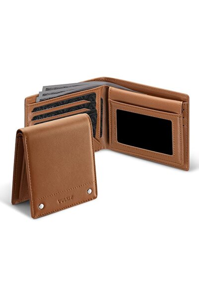 VULKIT Men's Wallet Genuine Leather RFID Blocking Bi-fold Wallets with Double...