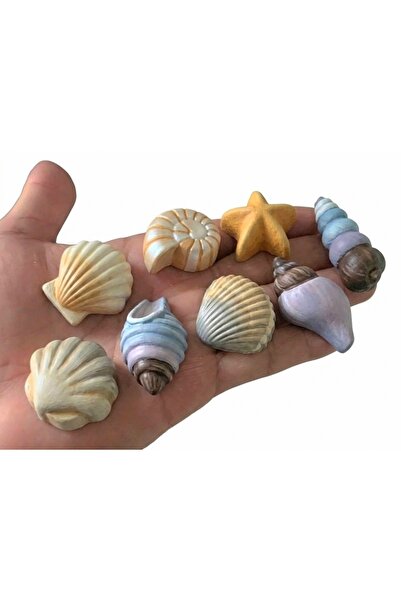 morlalem m 8-Piece Sea Shells Star Mussel Oyster, Sea-Themed Silicone Mold K-...