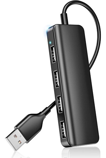 Tazweeq USB Hub, 4 Port USB 2.0 Splitter Hub Expander for Laptop, Computer Fl...