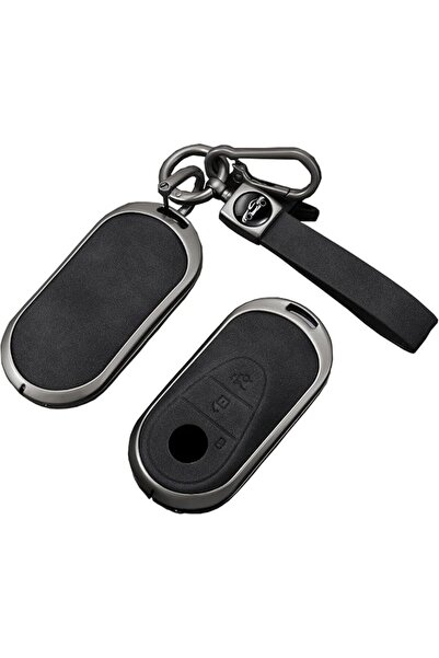 Generic 3 Buttons Remote Key Fob Cover with Keychain Compatible with Mercedes...