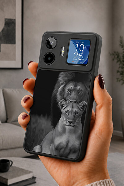 General Mobile GM26 Pro Uyumlu Aslan Desenli Kamera Korumalı Darbelere Dayanı...